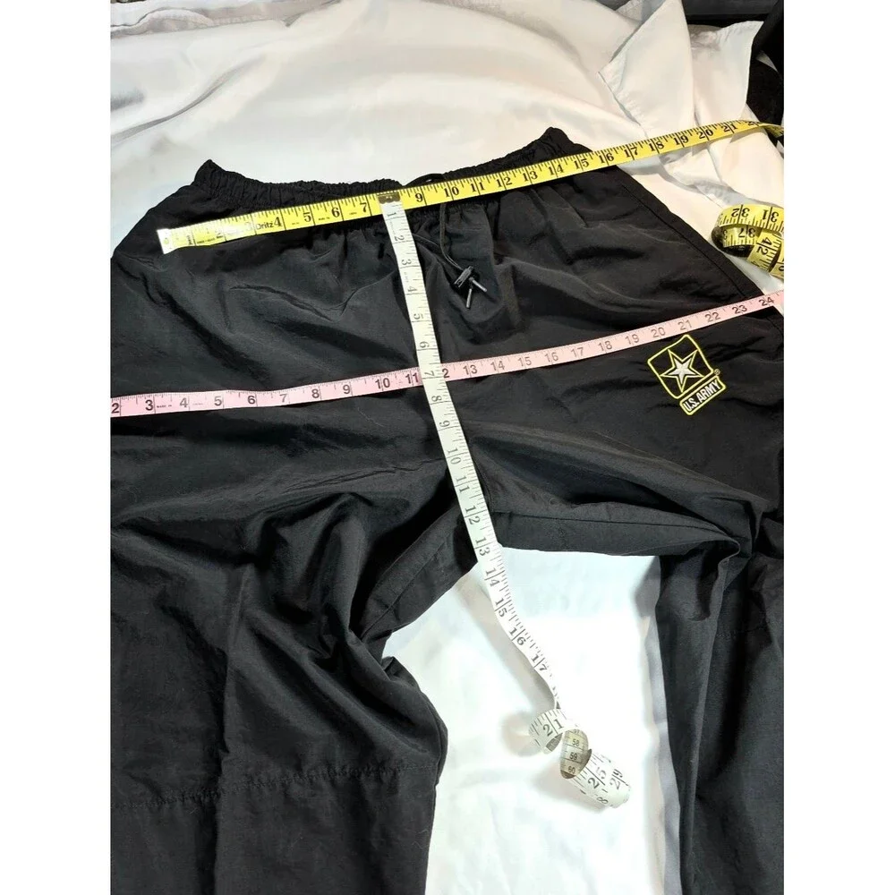 US Army Black APFU Physical Fitness Training Pants Mens Large Regular Military